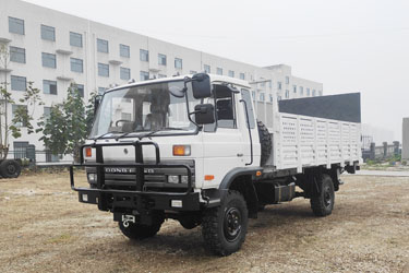 东风四驱越野载货卡车_4×4货车电动升降尾板_东风153平头卡车液压装卸货举升板