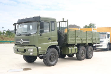 东风天锦EQ2102平头越野卡车_6×6平头246运兵车_六驱越野货车工矿车